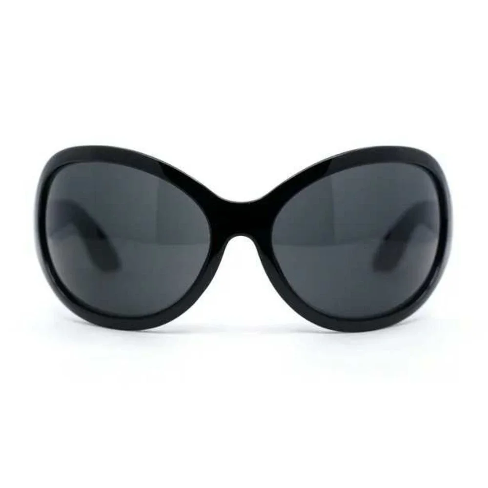 Sunglasses Men Fashion Designer Beach Festival Oversized Wrap Around Hip Hop New